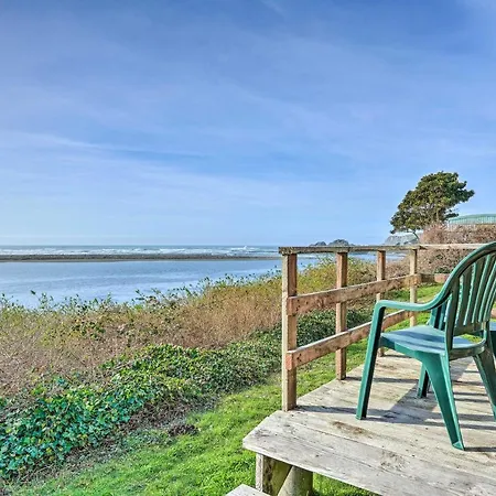 Smith River Vintage Cabin Oceanfront Deck And Views Exterior photo